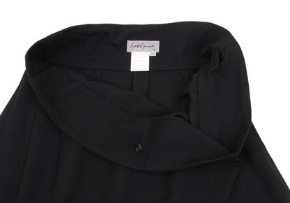 Yohji Yamamoto FEMME Wool Gabardine Dart Skirt Black Size SS
