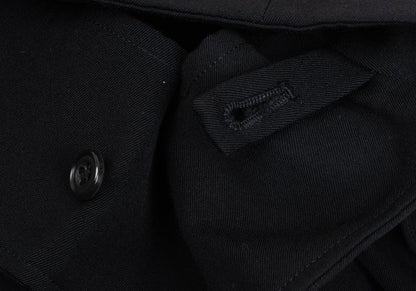 Yohji Yamamoto FEMME Wool Gabardine Dart Skirt Black Size SS