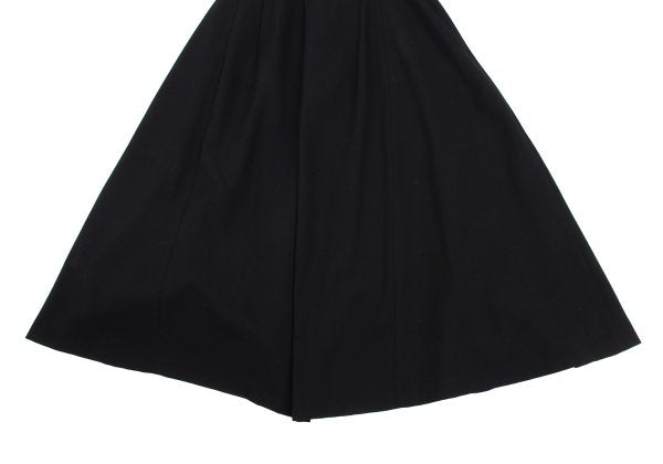 Yohji Yamamoto FEMME Wool Gabardine Dart Skirt Black Size SS