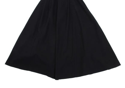 Yohji Yamamoto FEMME Wool Gabardine Dart Skirt Black Size SS