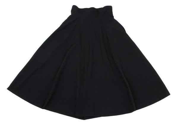 Yohji Yamamoto FEMME Wool Gabardine Dart Skirt Black Size SS
