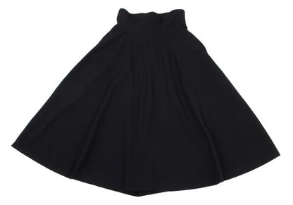 Yohji Yamamoto FEMME Wool Gabardine Dart Skirt Black Size SS