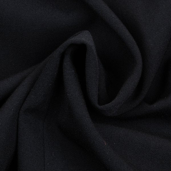 Yohji Yamamoto FEMME Wool Gabardine Dart Skirt Black Size SS