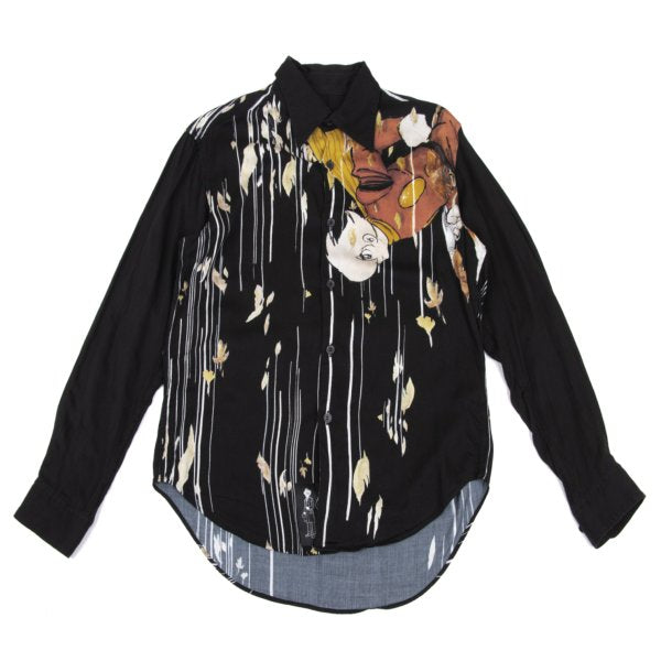 Ground Y x CYBORG 009 24AW Rayon Joe Shirt Black Size 3