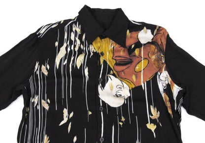 Ground Y x CYBORG 009 24AW Rayon Joe Shirt Black Size 3
