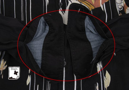 Ground Y x CYBORG 009 24AW Rayon Joe Shirt Black Size 3