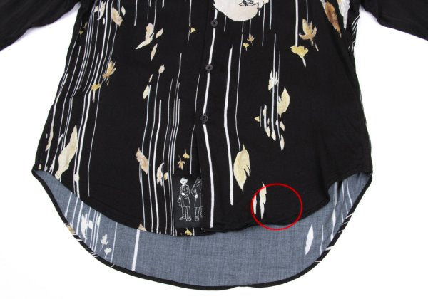 Ground Y x CYBORG 009 24AW Rayon Joe Shirt Black Size 3