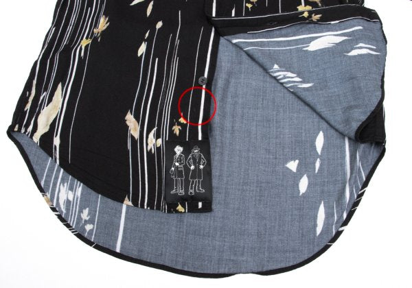 Ground Y x CYBORG 009 24AW Rayon Joe Shirt Black Size 3