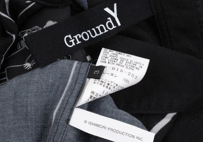 Ground Y x CYBORG 009 24AW Rayon Joe Shirt Black Size 3