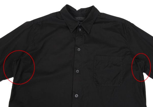 s'yte Broadcloth Long Sleeve Shirt Black Size 3