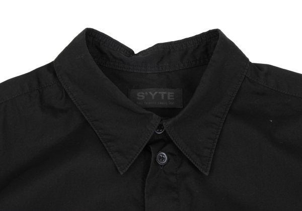 s'yte Broadcloth Long Sleeve Shirt Black Size 3