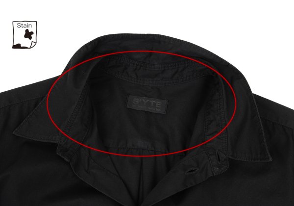 s'yte Broadcloth Long Sleeve Shirt Black Size 3