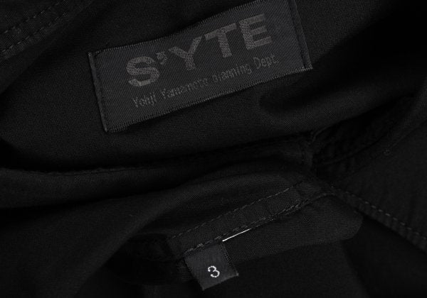 s'yte Broadcloth Long Sleeve Shirt Black Size 3