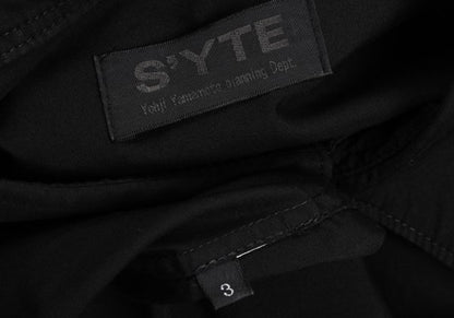 s'yte Broadcloth Long Sleeve Shirt Black Size 3