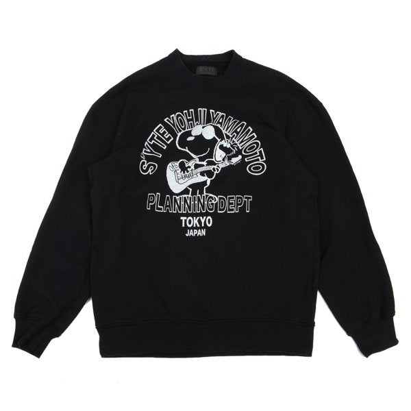 S'YTE x Peanuts 23AW Woodstock Sweatshirt Black Size 4