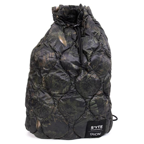 TAION s'yte Camo Quilting Down 2-Way Mini Bonsac Black/Khaki