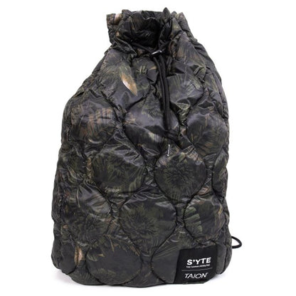 TAION s'yte Camo Quilting Down 2-Way Mini Bonsac Black/Khaki