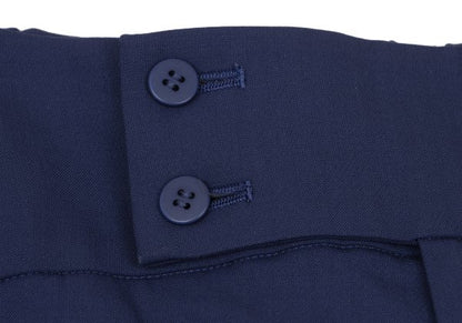 ISSEY MIYAKE Wool Stretch Straight Pants Navy Size 2