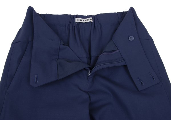 ISSEY MIYAKE Wool Stretch Straight Pants Navy Size 2
