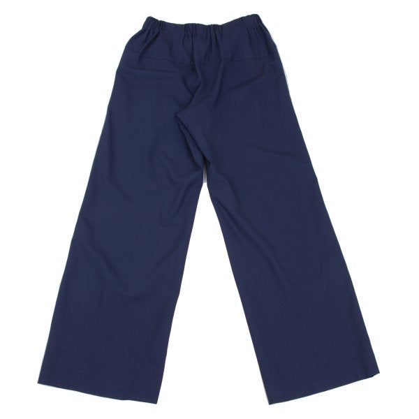 ISSEY MIYAKE Wool Stretch Straight Pants Navy Size 2