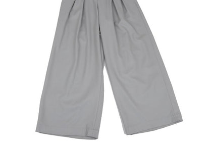 ISSEY MIYAKE Wool Back Tuck Wide Pants Gray Size 1