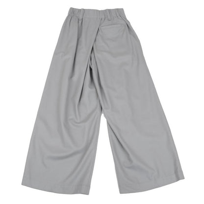 ISSEY MIYAKE Wool Back Tuck Wide Pants Gray Size 1