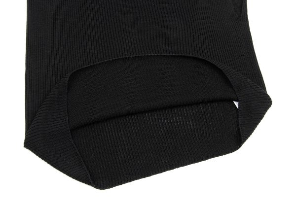 ISSEY MIYAKE Ribbed Asymmetric Tank Top Black Size 2