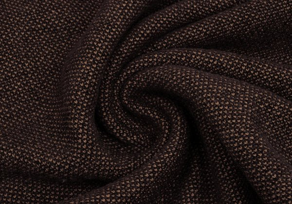 KENZO HOMME Wool Blend Patch Pocket Mock Knit Brown Size M