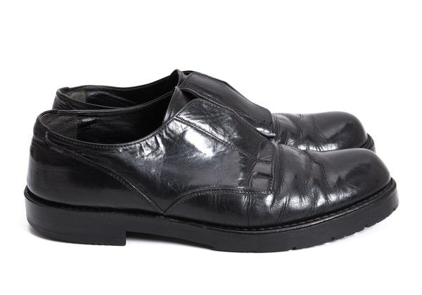 Y's for men Leather Slip-On Dress Shoes Black Size 5 (27cm)