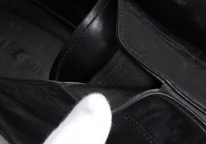 Y's for men Leather Slip-On Dress Shoes Black Size 5 (27cm)