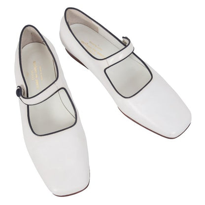 tricot COMME des GARCONS Leather Shoes White Sneakers Size 23.5CM