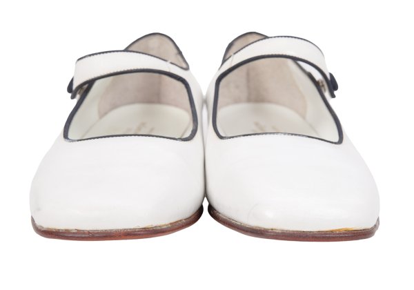 tricot COMME des GARCONS Leather Shoes White Sneakers Size 23.5CM