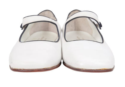 tricot COMME des GARCONS Leather Shoes White Sneakers Size 23.5CM