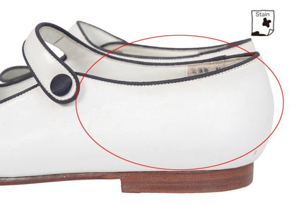 tricot COMME des GARCONS Leather Shoes White Sneakers Size 23.5CM