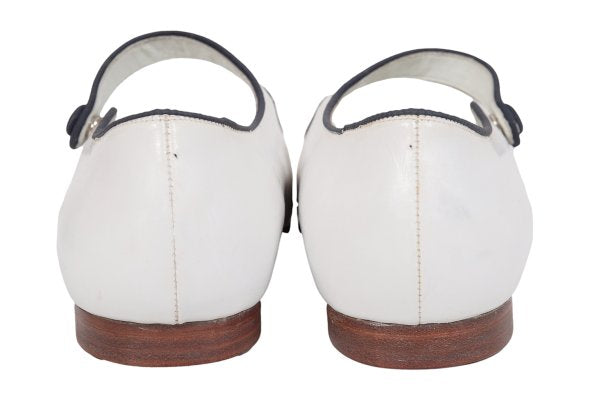 tricot COMME des GARCONS Leather Shoes White Sneakers Size 23.5CM