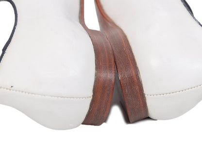 tricot COMME des GARCONS Leather Shoes White Sneakers Size 23.5CM