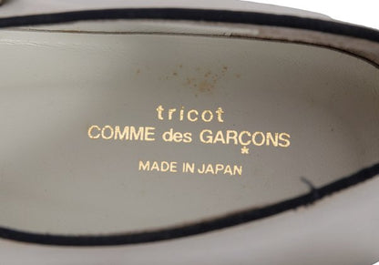 tricot COMME des GARCONS Leather Shoes White Sneakers Size 23.5CM