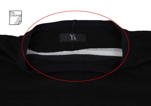 Y's Cotton Back Stripe Panel Design Dress Black Size 2