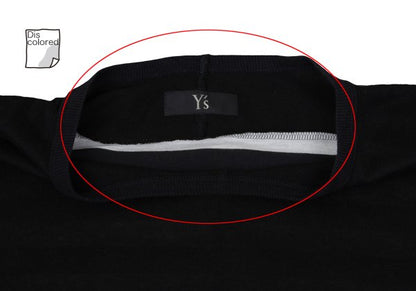 Y's Cotton Back Stripe Panel Design Dress Black Size 2