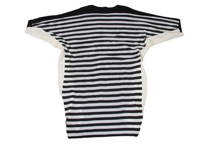 Y's Cotton Back Stripe Panel Design Dress Black Size 2