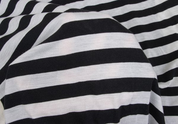 Y's Cotton Back Stripe Panel Design Dress Black Size 2