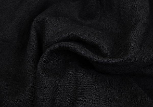 Y's Linen Side Graphic Print Wide Sarouel Pants Black Size 2