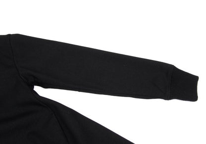 Y's PINK Stretch Wool Back Long Tunic Black Blouse Size 2