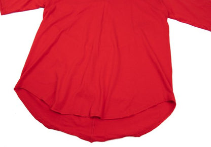 s'yte Cotton Cutoff Raglan T-Shirt Red Size M