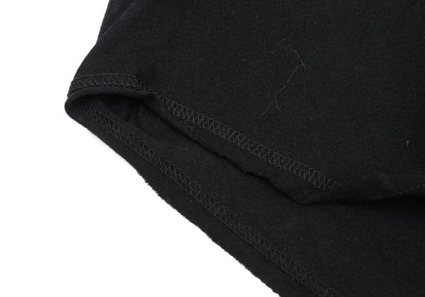 S'YTE Black Cotton Raw Edge Layered Turtleneck Top Size M