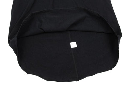 S'YTE Black Cotton Raw Edge Layered Turtleneck Top Size M