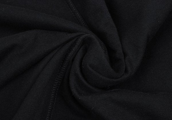 S'YTE Black Cotton Raw Edge Layered Turtleneck Top Size M
