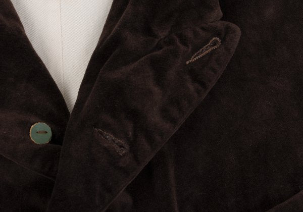 Paul Harnden Velvet Blazer Jacket Brown Size M