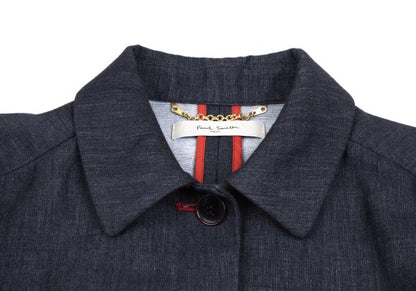 Paul Smith LONDON Cotton Linen Panel Coat Navy Size 38
