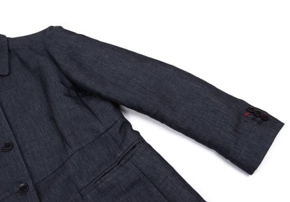 Paul Smith LONDON Cotton Linen Panel Coat Navy Size 38